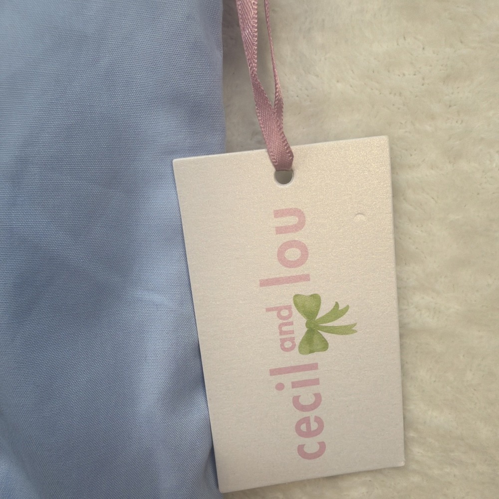 Cecil & Lou Smocked Dress Blue White Peter Pan Collar Girls 5T Boutique - Picture 2 of 9
